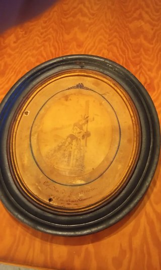Antiguo cuadro litografía Jesús Nazareno