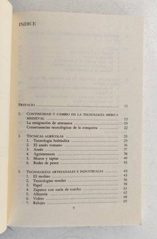 Tecnología ciencia y cultura en la España Medieval
