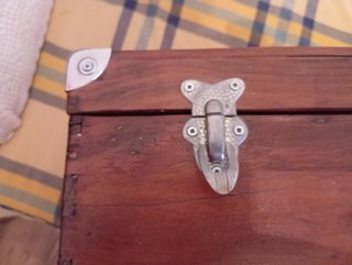 Maleta Antigua Madera Restaurada 61x37x20
