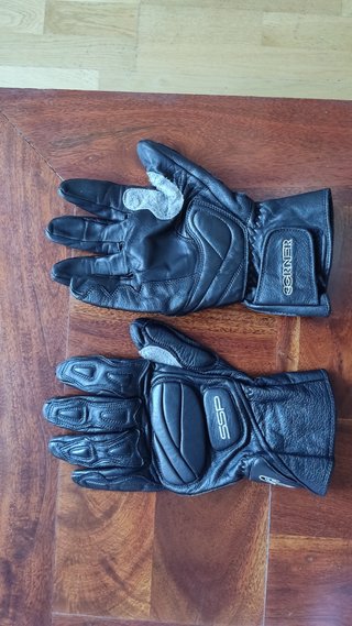 Guantes de moto SSP cuero