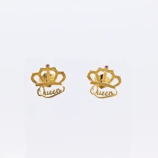 Pendientes Corona Queen Dorados