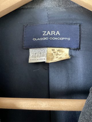 Traje Zara Gris Mujer