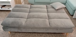 Sofá Cama Confort, "Gris Oscuro". Cómodo. ¡Oferta!