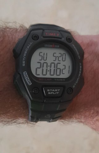 Reloj Timex Ironman Triathlon Negro/Rojo