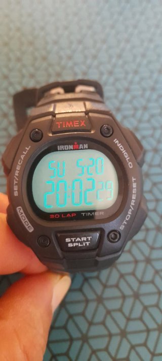 Reloj Timex Ironman Triathlon Negro/Rojo