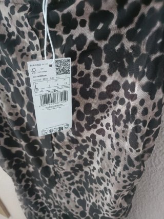 Vestido tirantes estampado leopardo.
