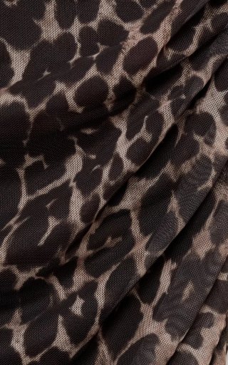 Vestido tirantes estampado leopardo.