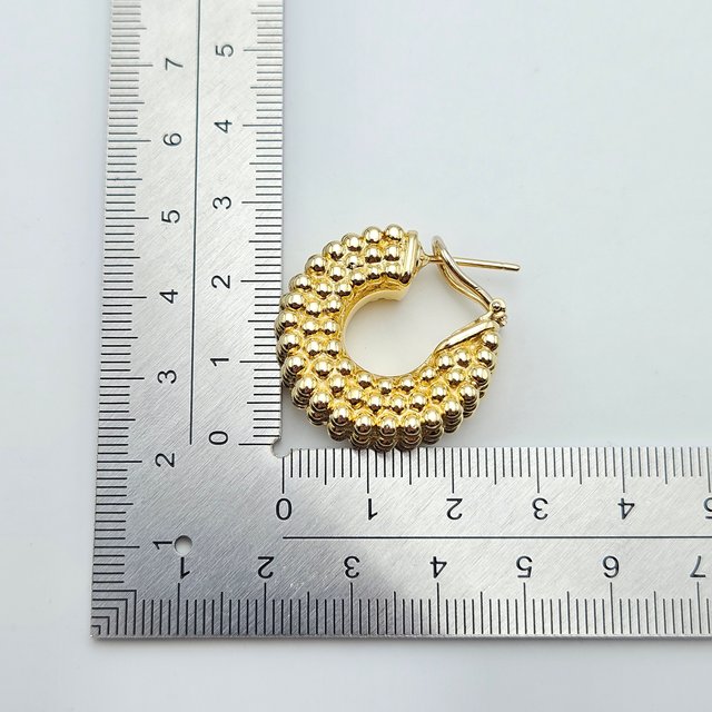 Pendientes Aretes Argollas Oro 18K, 11,53gr, 2,7cm
