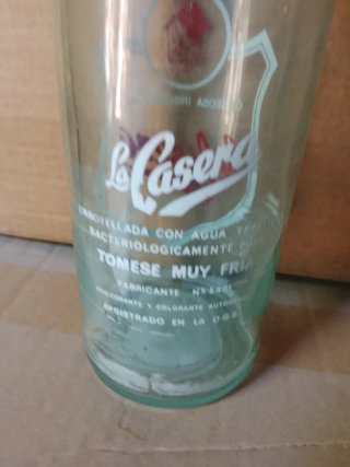 Botella de cristal La Casera