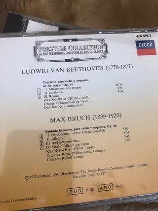 5 CDs Colección Prestige Música Clásica