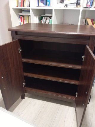 Cómoda Ikea Madera Chocolate,  modelo Brusali