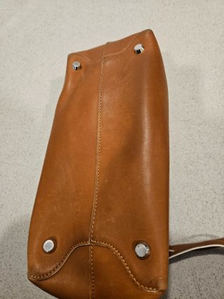 Bolso de piel marrón Longchamp