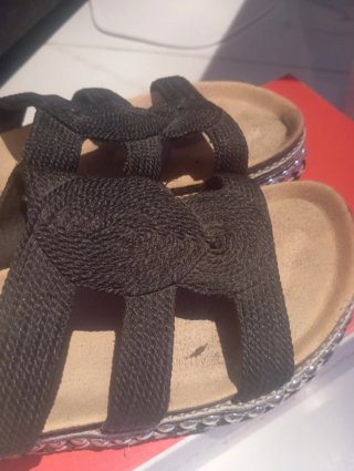 Sandalias ETÉREO SHOES negras talla 38