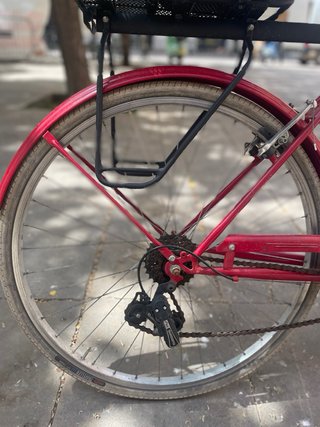 Bicicleta Paseo Roja con Cesta