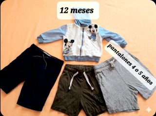 Conjunto Mickey 12 meses y pantalones 4-5 años