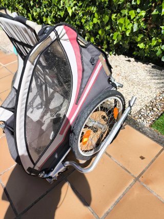 Carrito bici 2 niños