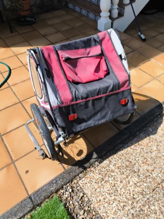 Carrito bici 2 niños