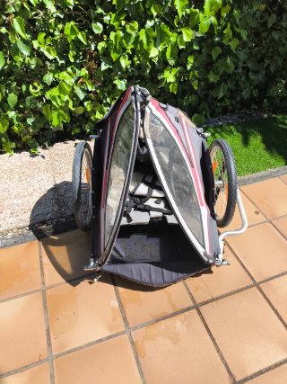 Carrito bici 2 niños