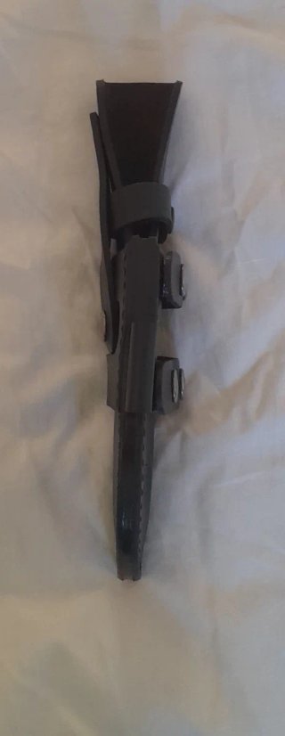 Funda de cuero para cuchillo negra