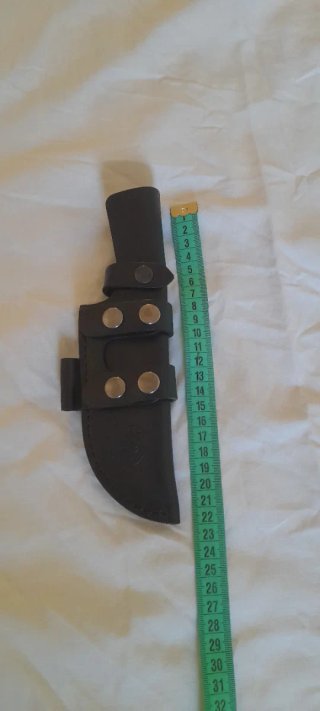 Funda de cuero para cuchillo negra