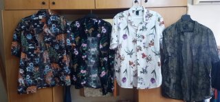 Lote de 4 Camisa Estampada Tigres y Flores