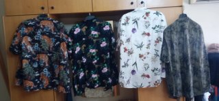 Lote de 4 Camisa Estampada Tigres y Flores