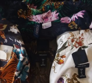 Lote de 4 Camisa Estampada Tigres y Flores