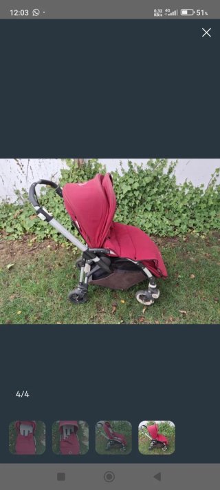 Silla de paseo Bugaboo roja