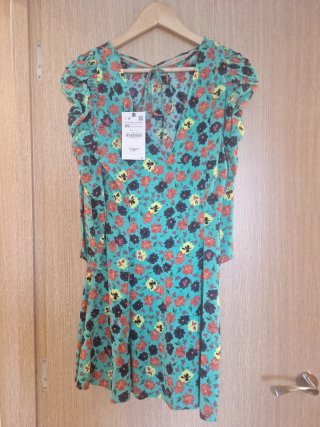 Vestido floral verde
