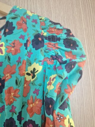 Vestido floral verde