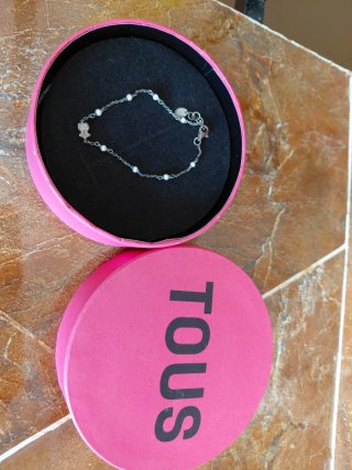 Pulsera Tous Plata y Perlas Niña