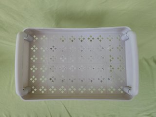 Carrito organizador con ruedas de 3 niveles Blanco
