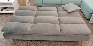 Sofá Cama Confort, "Gris Oscuro". Cómodo. ¡Oferta!