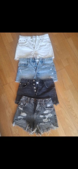 Lote 4 shorts vaqueros mujer
