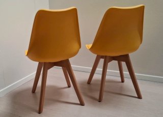 Set 2 Sedie IKEA CHARLES Gialle