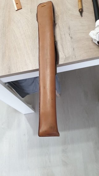 Taco de billar antiguo vintage con estuche