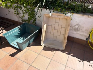 Caseta perro grande beige/verde