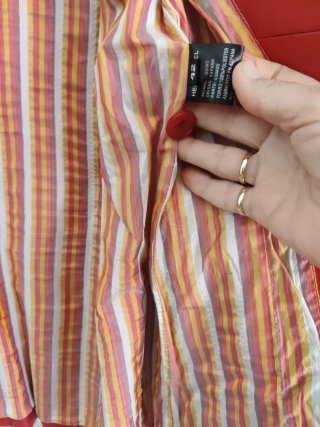 Americana de piel Hervas Piel roja