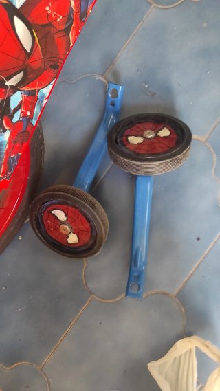 Bicicleta Infantil Spiderman Azul y Roja
