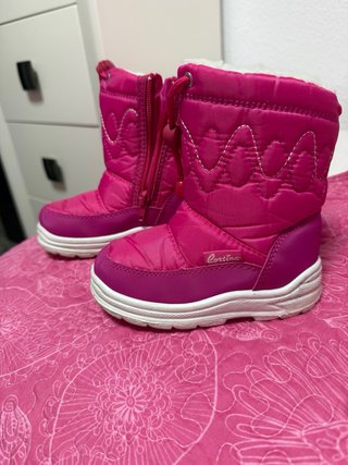 Botas de niña rosas para la nieve  Numero 23