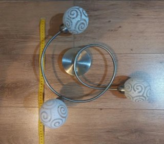 Plafón moderno espiral 3 luces