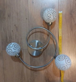 Plafón moderno espiral 3 luces