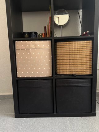 Estantería Ikea 8 cubos negra