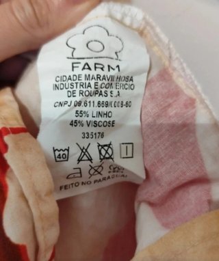 Vestido Farm Rio xs corto verano flores
