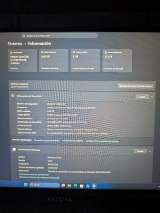 PC Sobremesa i5-7500 GTX 1050