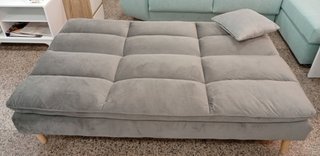 Sofá Cama Confort, "Gris Oscuro". Cómodo. ¡Oferta!
