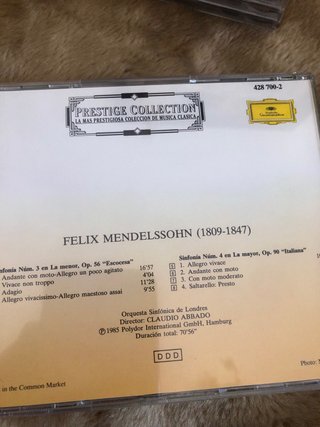 5 CDs Philips Prestige Collection Clásica