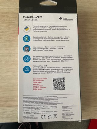 Calculadora Gráfica TI-84 Plus CE-T Python