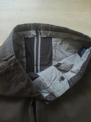 Pantalón de loneta marrón para hombre