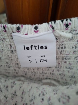 Vestido corto Lefties tirantes estampado